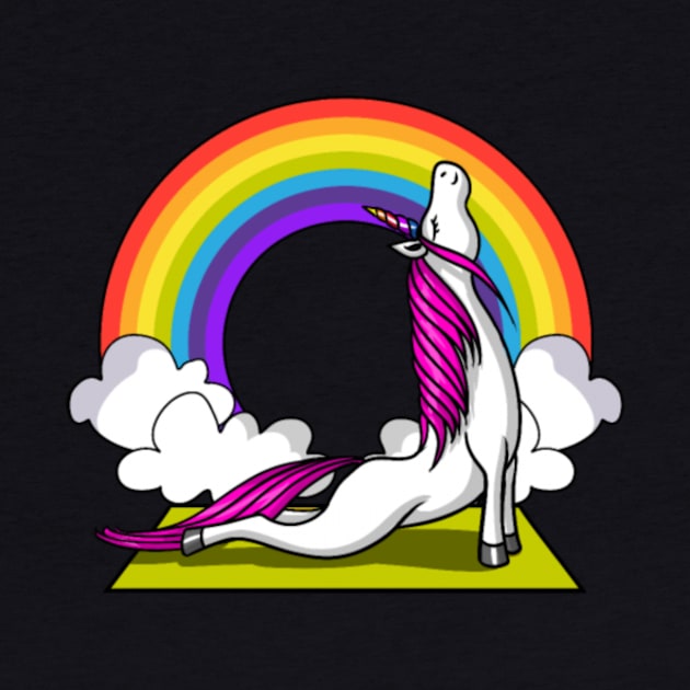 Unicorn Yoga Workout Magical Rainbow by Nulian Sanchez